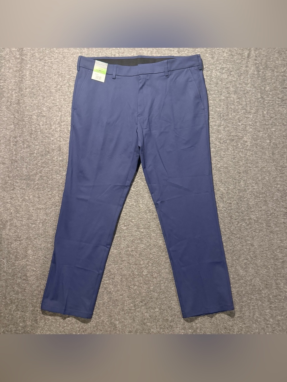 Kenneth Cole Reaction Techni-Cole Pants Mens 38x30 Blue Performance Modern Fit